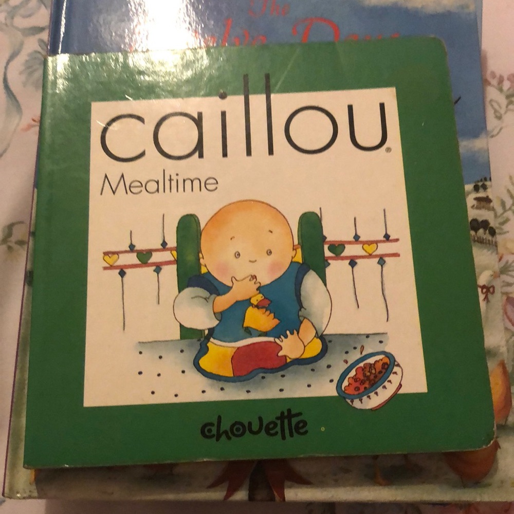 Caillou mealtime book
